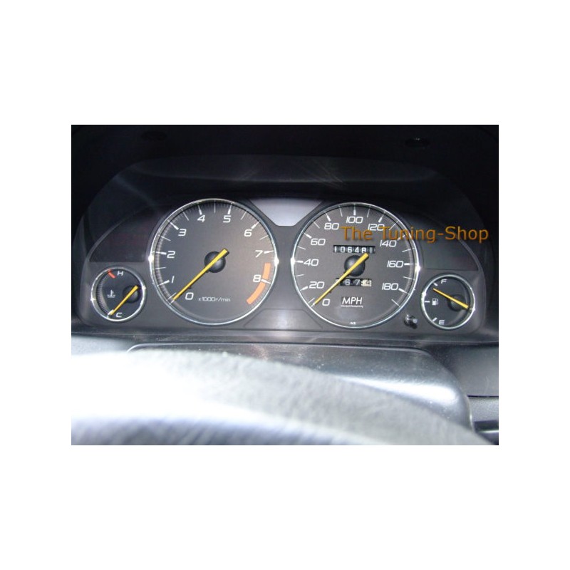 Honda prelude chrome gauge rings