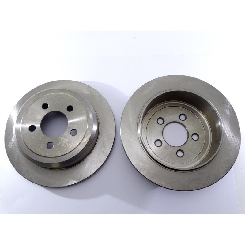 2x Brake Disc Rotor Rear 53044 AS TEC For DODGE NITRO JEEP LIBERTY