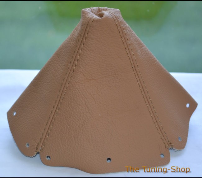 BLACK STITCH FITS CITROEN BERLINGO II 2008-2013 GEAR LEATHER GAITER