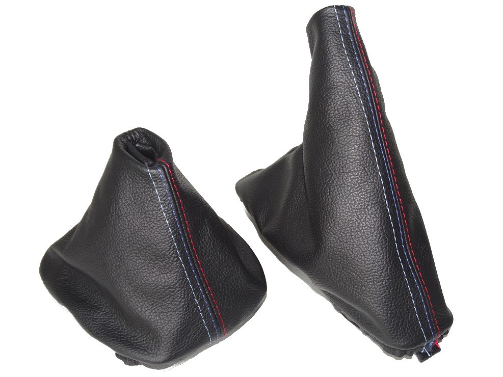 Gear /& Handbrake Gaiter Black Genuine Leather M3 ////// Stitching