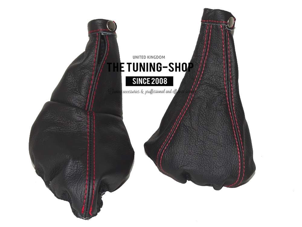 FITS HOLDEN VECTRA LEATHER HANDBRAKE GAITER L GREY STITCH