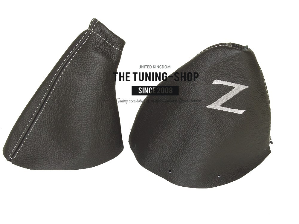 For Bmw E30 1982-91 Shift /& E brake Boot Black Genuine Leather