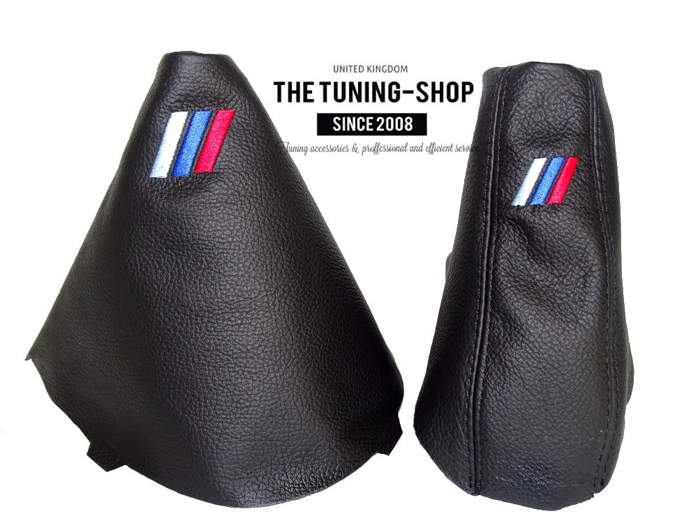 For BMW 3 E90 E91 E92 E93 Shift /& E brake Boot Black Suede M3 ////// Embroidery