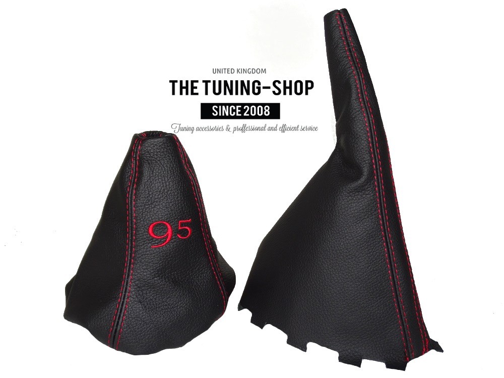 Gear /& Handbrake Gaiter Black Genuine Leather