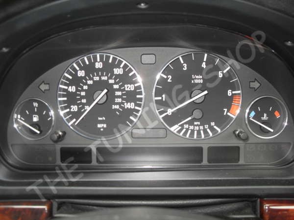 ANNEAUX CHROME ENTOURAGE COMPTEUR VITESSE JAUGE CADRAN pour BMW E53 X5 00-2006 M
