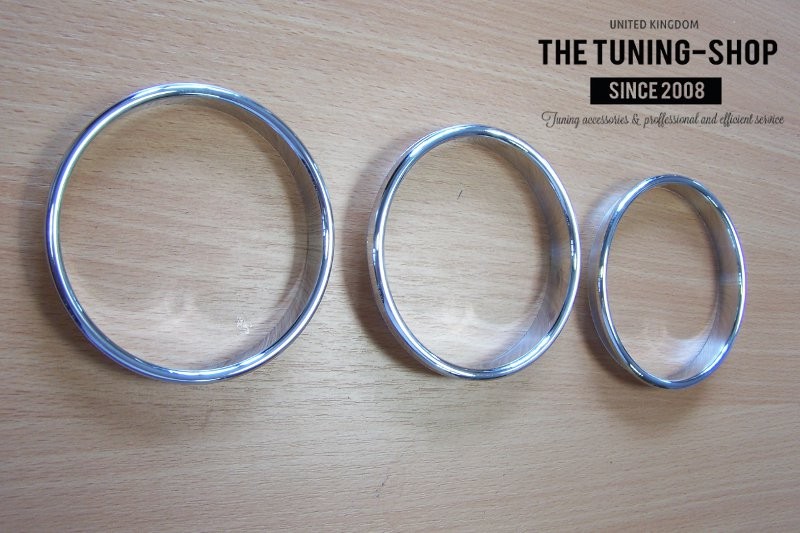 For Classic Mini Cooper Chrome Dash Rings Surrounds