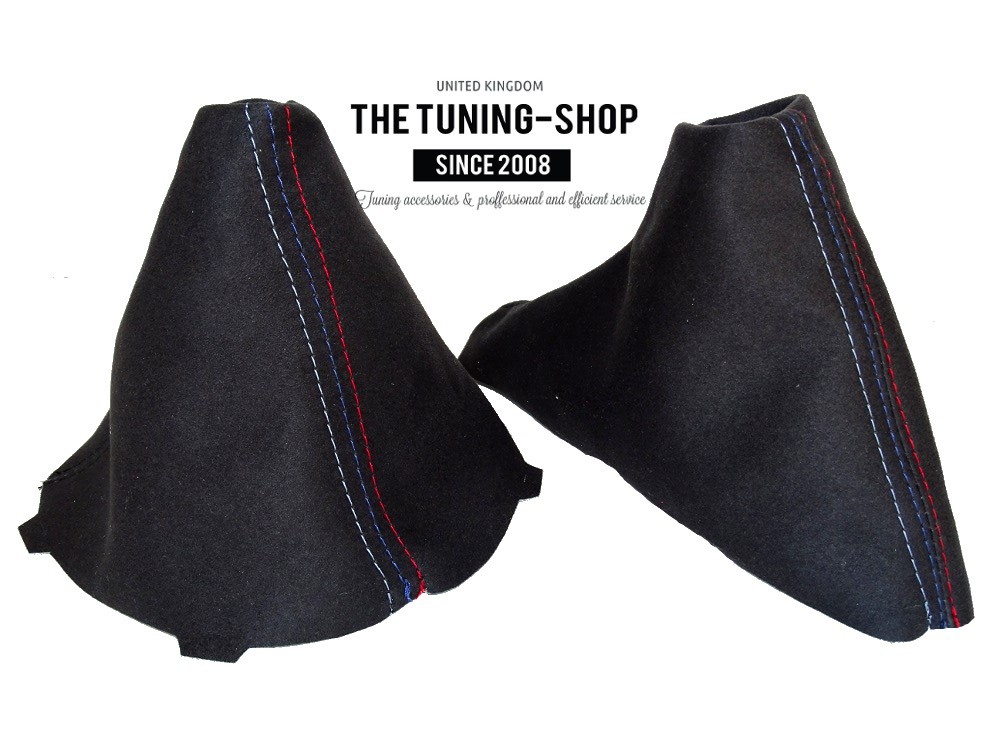The Tuning-Shop Ltd Automatic Shift Ebrake Boot Compatible with BMW Series 3 E90 E91 E92 E93 Suede M//////Stitching