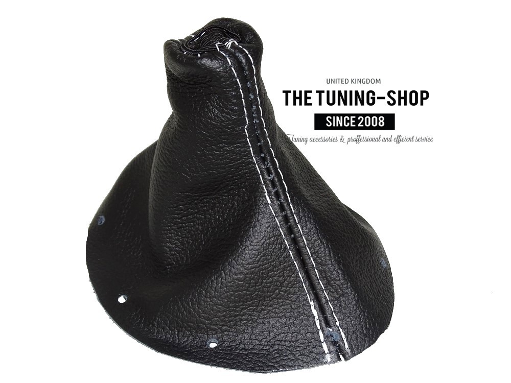 For Audi Tt 1998 2006 Shift Boot Black Leather Stitching