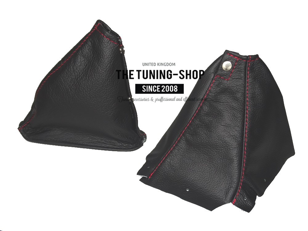 SCHWARZ NAHT LEDER FÜR PEUGEOT 205 1983-1998 SCHALTMANSCHETTE SCHALTSACK