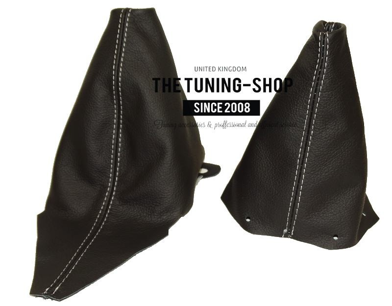 BLUE STITCHING FITS ALFA ROMEO GT 2003-2010 GEAR HANDBRAKE GAITER LEATHER